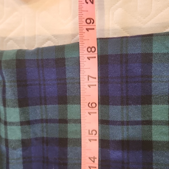 Vineyard Vines Preppy Navy Green Tartan Shift Dress Size 6 - Picture 8 of 10